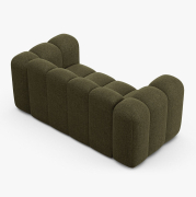 Sofa 2-osobowa Lupine zielony szenil Micadoni