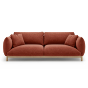 Sofa 3-osobowa Ada brązowa Micadoni