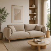Sofa 3-osobowa Ada piaskowa Micadoni
