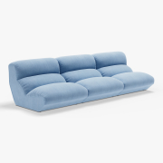 Sofa Hi Lo AV54 3-Osobowa Błękitna Andtradition