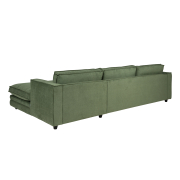 Sofa Agir Z Szezlongiem 285X155 Cm Velvety Zielona Furninova