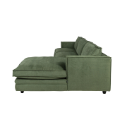 Sofa Agir Z Szezlongiem 285X155 Cm Velvety Zielona Furninova
