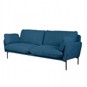 Sofa Aldon 224 Cm Niebieska