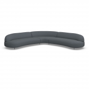 Sofa Aria Narożna 346X346 Cm Denali Granatowa