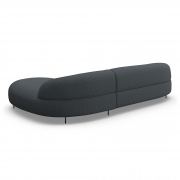 Sofa Aria Z Szezlongiem 316X174 Cm Denali Granatowa