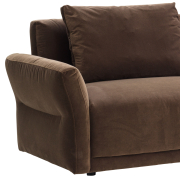Sofa Bondi 3 osobowa brązowa Furninova