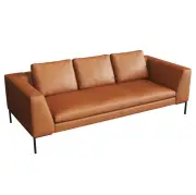 Sofa Born 3 Seater Omaha Cognac Brown