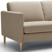 Sofa Domino 2 seat Heather Light Beige Sits