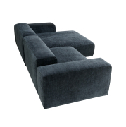 Sofa Edda z szezlongiem Atropa Dark Blue Sits