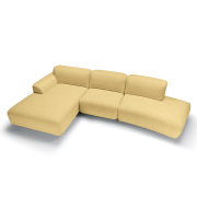 Sofa Emily Set 3 Candy Żółta Sits
