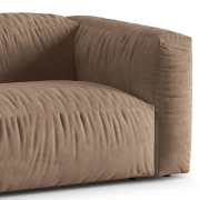 Sofa Martina 3-osobowa ciemnobeżowa Micadoni