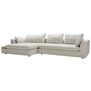 Sofa Milou 3-osobowa z szezlongiem i tacą - tkanina Star Sits