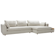 Sofa Milou 3-osobowa z szezlongiem i tacą - tkanina Star Sits