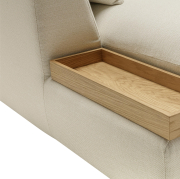 Sofa Milou 3-osobowa z szezlongiem i tacą - tkanina Star Sits