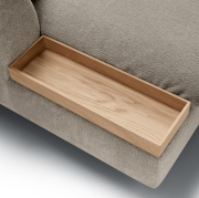 Sofa Milou Set 1 lewy - 3-osobowa z szezlongiem i tacą Sits