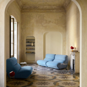Sofa Narożna Hi Lo AV54 AV55 Błękitna Andtradition