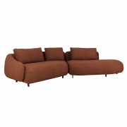Sofa Orca 345 Cm Brązowa Furninova