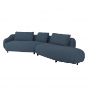 Sofa Orca 345 Cm Granatowa Furninova