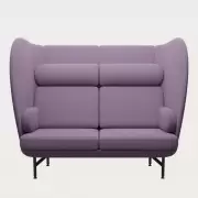 Sofa Plenum 2 seater Bright Purple Fritz Hansen