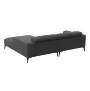Sofa Ronneby 1,5 seater+Chaiselong Copparo Dervit Grey