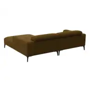 Sofa Ronneby 1,5 seater+Chaiselong Copparo Mustard Yellow