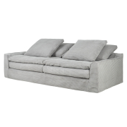 Sofa Sake 3 seat Ribcord Grey Furninova