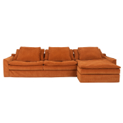 Sofa Sake z szezlongiem Manchester Orange Furninova