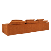 Sofa Sake z szezlongiem Manchester Orange Furninova