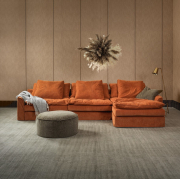 Sofa Sake z szezlongiem Manchester Orange Furninova