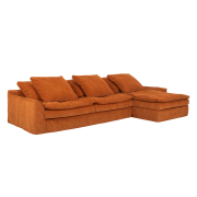 Sofa Sake z szezlongiem Manchester Orange Furninova