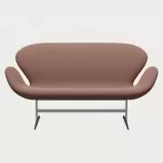 Sofa Swan Capture Brick Red Fritz Hansen