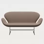 Sofa Swan Capture brown Fritz Hansen