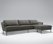 Sofa Timjan Set 2 szara Sits