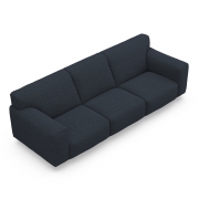 Sofa Vesta High 4 Osobowa 260 Cm Granatowa