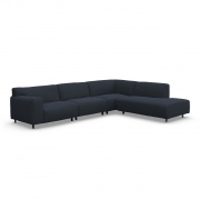 Sofa Vesta High Narożna 330X244 Cm Granatowa