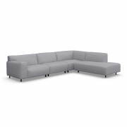 Sofa Vesta High Narożna 330X244 Cm Jasnoszara