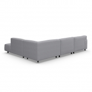 Sofa Vesta High Narożna 330X244 Cm Jasnoszara