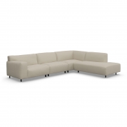 Sofa Vesta High Narożna 330X244 Cm Piaskowa