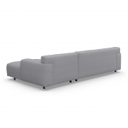 Sofa Vesta High Z Szezlongiem 301X160 Cm Jasnoszara