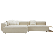 Sofa modułowa Edda ze stolikiem Bloom Cream Sits