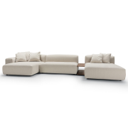 Sofa modułowa Edda ze stolikiem Moss Natur Sits