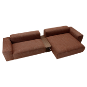 Sofa modułowa Edda ze stolikiem Spicy Copper Brown Sits
