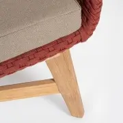 Sofa ogrodowa Coachella czerwona Bizzotto