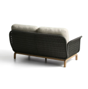 Sofa ogrodowa Alipa 2-osobowa ciemnoszara kave home