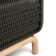 Sofa ogrodowa Alipa 2-osobowa ciemnoszara kave home