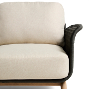 Sofa ogrodowa Alipa 2-osobowa ciemnoszara kave home