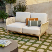 Sofa ogrodowa Alipa 2-osobowa ecru kave home