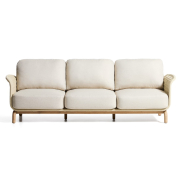 Sofa ogrodowa Alipa 3-osobowa ecru kave home