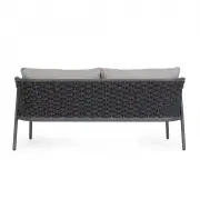 Sofa ogrodowa Harlow grafitowa Bizzotto