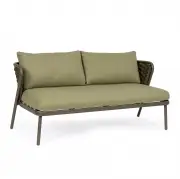 Sofa ogrodowa Harlow oliwkowa Bizzotto